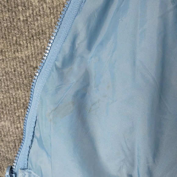 Columbia Interchange Women's Fleece Jacket Blue Medium Logo Front Zip - Picture 6 of 16